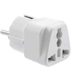 Мережевий перехідник ArmorStandart UK to EU пластик (Білий) AR Мережевий перехідник ArmorStandart UK to EU пластик (Білий) AR