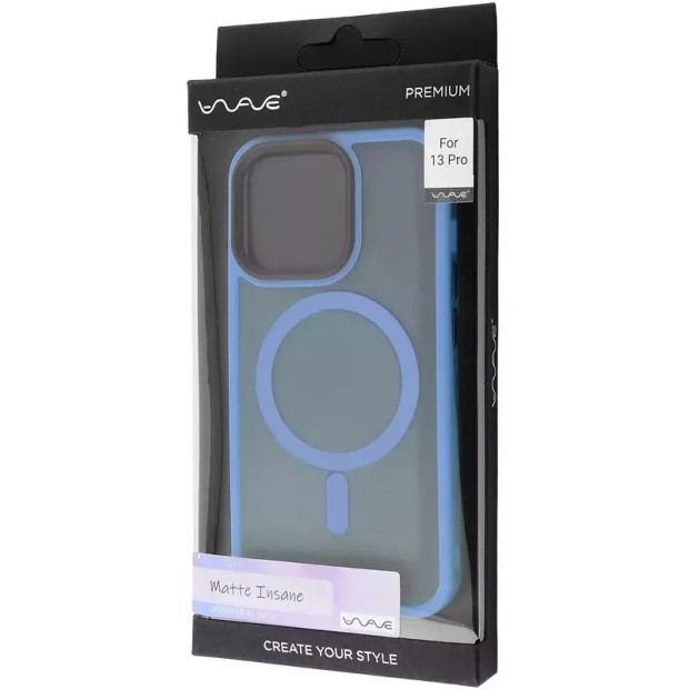Чохол WAVE Matte Insane Case з MagSafe для iPhone 13 (Сієрра Блю)