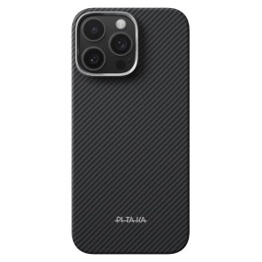 Накладка Pitaka Ultra-Slim Case Classic Twill 600D PitaTap Apple iPhone 16 Pro (Black / Grey)