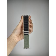 Ремінець Alpine Loop Apple Watch 38  /  40  /  41 (Чорний  /  Зелений)