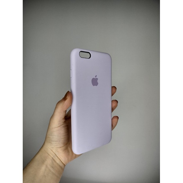 Оригінальний силіконовий чохол квадратної форми RoundCam для Apple iPhone 6 Plus  /  6s Plus (43) Гліцин.