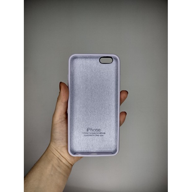 Оригінальний силіконовий чохол квадратної форми RoundCam для Apple iPhone 6 Plus  /  6s Plus (43) Гліцин.