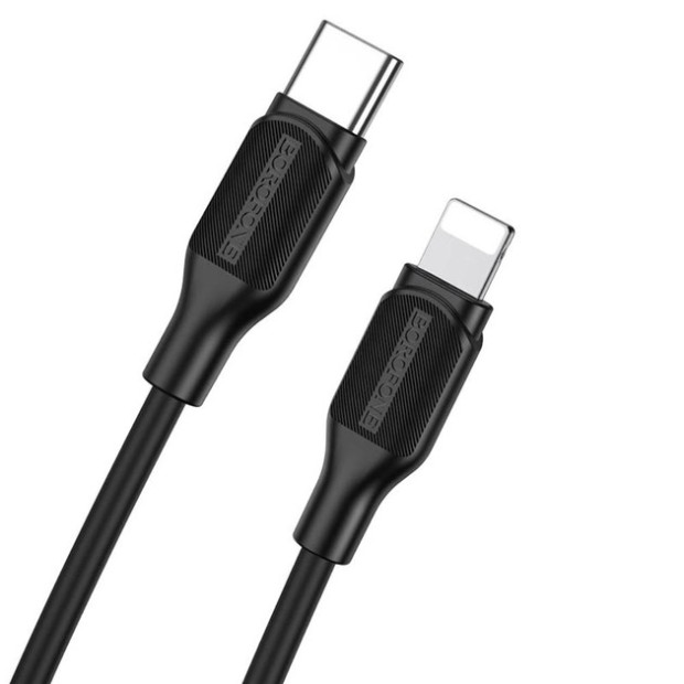USB-кабель Borofone BX42 PD 1m (Type-C на Lightning) (Чорний)