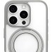Накладка Blueo Skin Friendly 360 Rotatable Stand з MagSafe для Apple iPhone 15 Pro (Сіра)