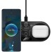Бездротовий зарядний пристрій Baseus Digital LED Display WXSX010101 2in1 20W (Чорний)