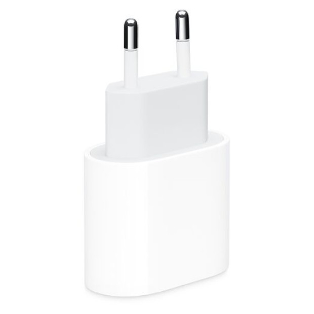 Комплект Apple Power Adapter 25W + кабель USB-C to Lightning (Белый) Комплект Apple Power Adapter 25W + кабель USB-C to Lightning (Белый)