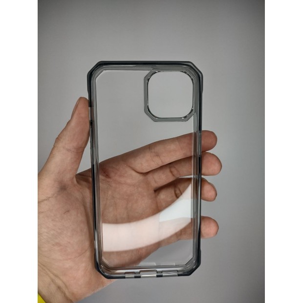 Octagon Crystal Case for Apple iPhone 14 (Grey)