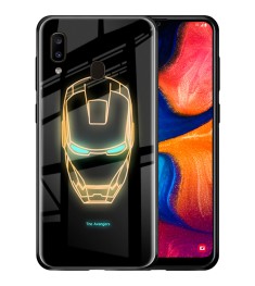 Чохол Luminous Glass для Samsung A20  /  A30 (2019) (Залізна людина)