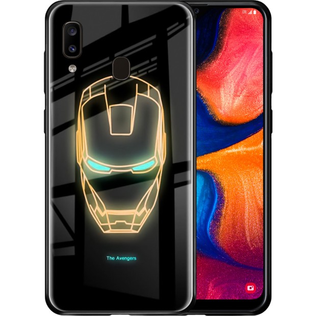 Чохол Luminous Glass для Samsung A20 / A30 (2019) (Залізна людина) Чохол Luminous Glass для Samsung A20 / A30 (2019) (Залізна людина)