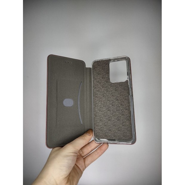 Оригінальний чохол-книжка для Xiaomi Redmi Note 12 4G (Бордовий)