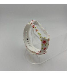 Ремінець Picture Design для Xiaomi Mi Band 3  /  Mi Band 4 (16) Червоні Квіти.