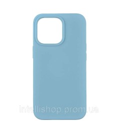 Силіконовий оригінальний чохол круглої форми для Apple iPhone 13 Pro (53) Небесн..
