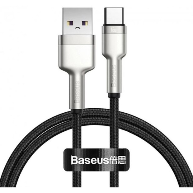 USB-кабель Baseus Cafule Metal Data 66W (2m) (Type-C) (Чёрный) CAKF000201