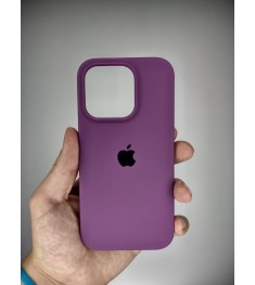 Силіконовий оригінальний чохол для Apple iPhone 15 Pro (28) Brinjal