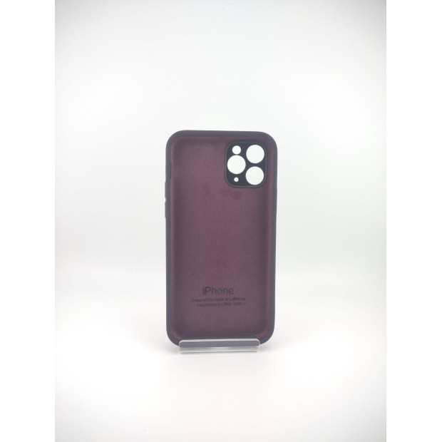 Силикон Original Square RoundCam Case Apple iPhone 11 Pro (Eggplant)