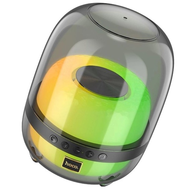 Портативная акустика Hoco BS58 Crystal Colorful Luminous (Black)