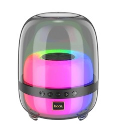 Портативна акустика Hoco BS58 Crystal Colorful Luminous (Чорний)