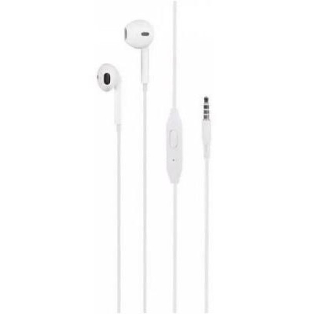 Бездротові навушники-гарнітура вкладиші Denmen DL01 (Білий)