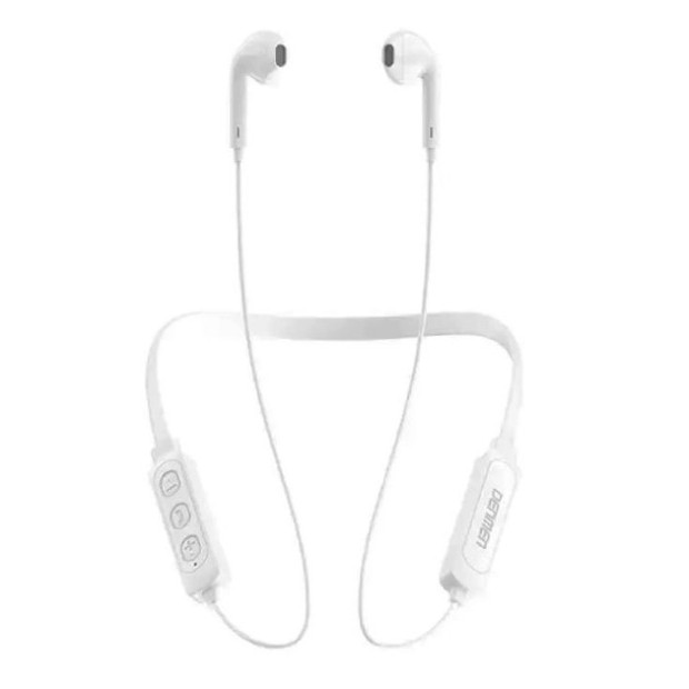 Бездротові навушники-гарнітура вкладиші Denmen DL01 (Білий)