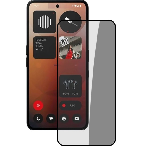 Захисне скло 5D Standard Nothing Phone 3a Чорне