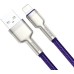 USB-кабель Baseus Cafule Metal Data 2.4A (1m) (Lightning) (Фіолетовий) CALJK-A05