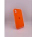 Оригінальний квадратний чохол RoundCam з силікону для Apple iPhone 11 (18) помаранчевий.