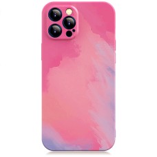 Силикон WAVE Watercolor Case iPhone 12 Pro Max (pink/purple)