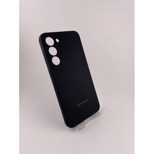 Чохол Silicone Case with MagSafe для Samsung Galaxy S23 Plus (Чорний)