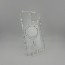 Силіконовий чохол Space Case MagSafe для Apple iPhone 12  /  12 Pro (Прозорий)