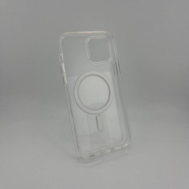 Силіконовий чохол Space Case MagSafe для Apple iPhone 12  /  12 Pro (Прозорий)