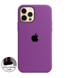 Силикон Original Round Case Apple iPhone 12 / 12 Pro (28) Brinjal