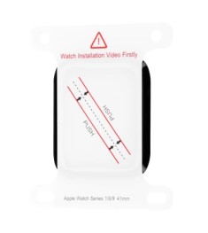 Захисне скло Achilles для Apple Watch 7  /  8  /  9 41 мм (Чорне)