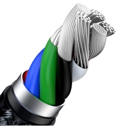 USB-кабель Baseus Cafule Metal Data 20W (1m) (Type-C to Lightning) (Чёрный) CATL..