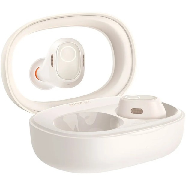 Беспроводные наушники-гарнитура вакуумные Baseus Bowie Encok WM03 (Creamy White)