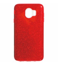 Силикон Glitter Samsung Galaxy J4 (2018) J400 (Красный)
