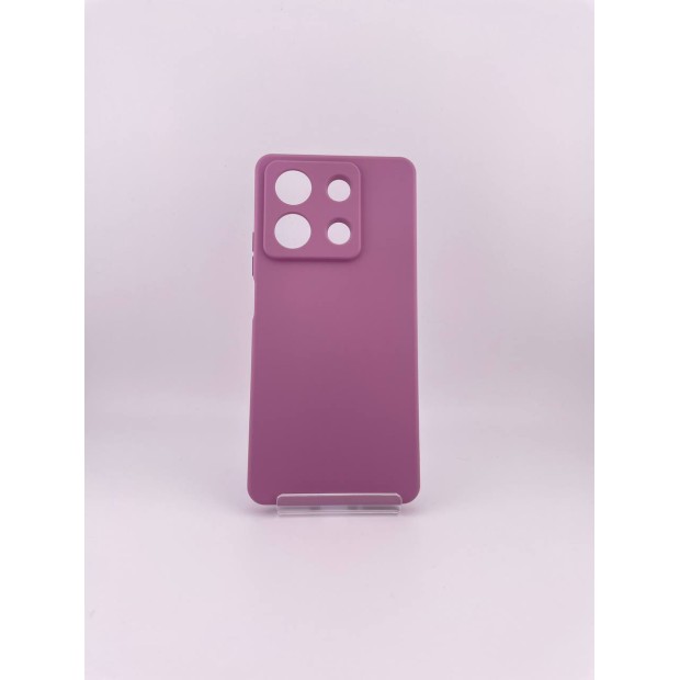 Силіконовий чохол Original Xiaomi Redmi Note 13 5G (з захистом камери) (Бузковий)