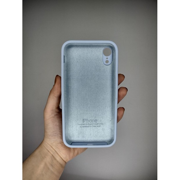Силіконовий чохол Original Square RoundCam Case для Apple iPhone XR (15) Ліловий