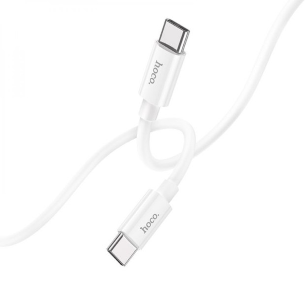 USB-кабель Hoco X87 60W (1м) (Type-C to Type-C) (Білий)