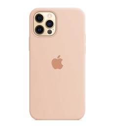Силіконовий оригінальний чохол Apple для iPhone 12 Pro Max (08) Рожевий піскок.