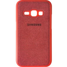 Силикон Textile Samsung Galaxy J1 (2016) J120 (Красный)