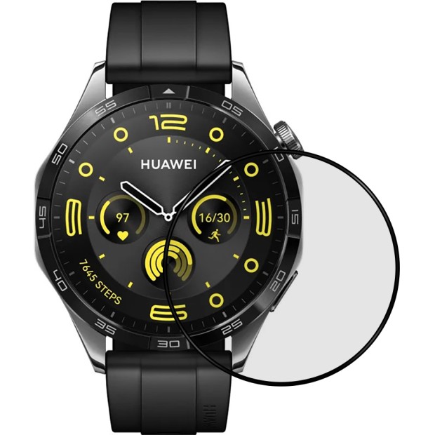 5D Huawei Watch GT 4 46 мм Чорне захисне скло
