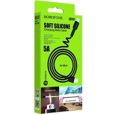 USB-кабель Borofone BX31 Silicone (MicroUSB) (Чёрный)