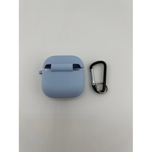 Чохол для навушників Full Silicone Case with Microfiber Apple AirPods 4 (15) Ліловий