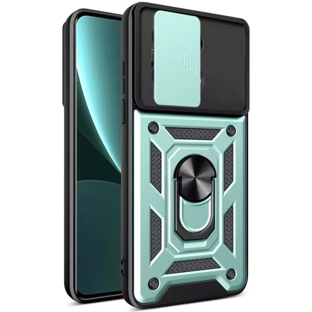Чохол-кейс Ring Serge Armor Case для Xiaomi Redmi Note 13 4G (ShutCam) (Зелений).