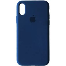 Силіконовий чохол Original Round для Apple iPhone X  /  XS (32) кольору Deep Navy.