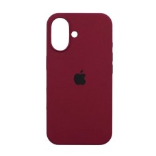 Силикон Original Round Case Apple iPhone 16 (57) Marsala