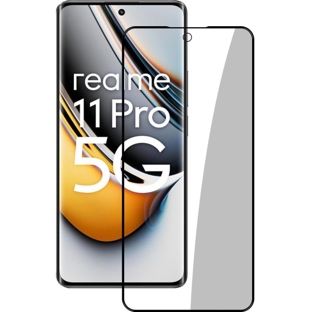 Захисне скло 3D Curved Realme 11 Pro 5G чорне