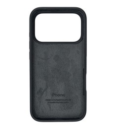 Силіконовий оригінальний чохол круглий для Apple iPhone 17 Pro Max (19) Темно-сі..