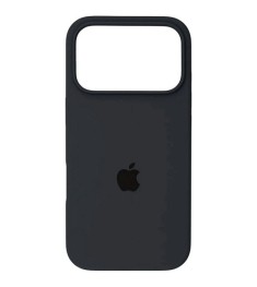 Силіконовий оригінальний чохол круглий для Apple iPhone 17 Pro Max (19) Темно-сі..