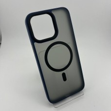 Чохол Blueo Skin Friendly Frosted Anti-Drop для Apple iPhone 15 Pro Max (Темно-синій)